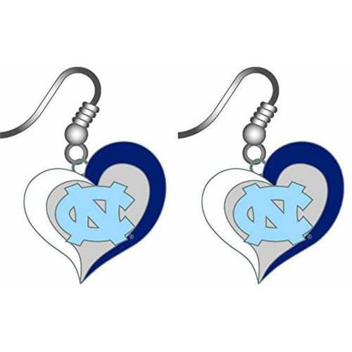 Virginia Tech Swirl Heart Earrings